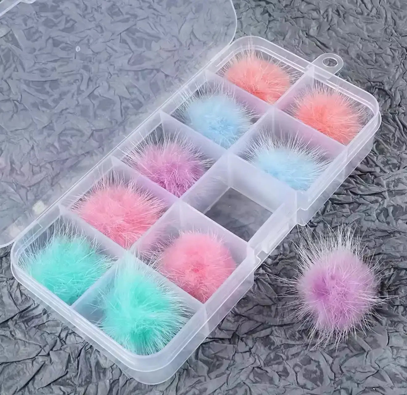 10 Piece Fluffy Nail Art Poms โจ Soft 3D Puff Balls Set for Acrylic Nails ๐
๐ฝ - โจ B.eaded E.verything by "The Croc Doc" ๐๐