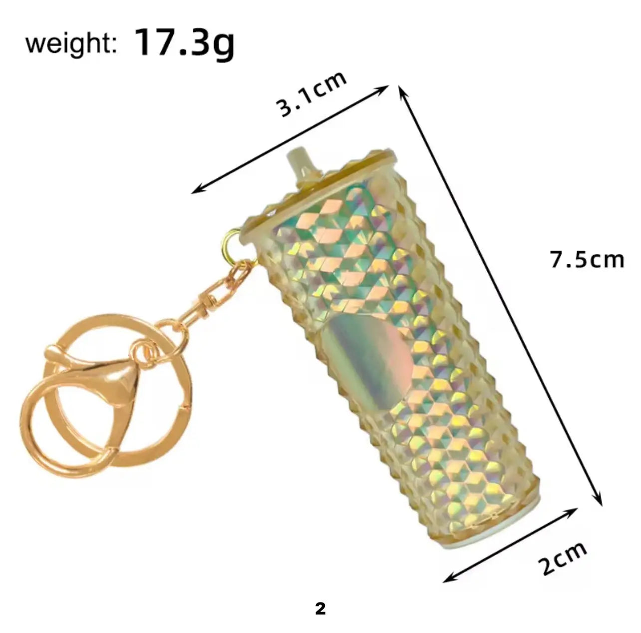 ✨ Gradient Coffee Cup Keychain – Cute & Trendy Accessory 💕 - ✨ B.eaded E.verything by "The Croc Doc" 💕🐊