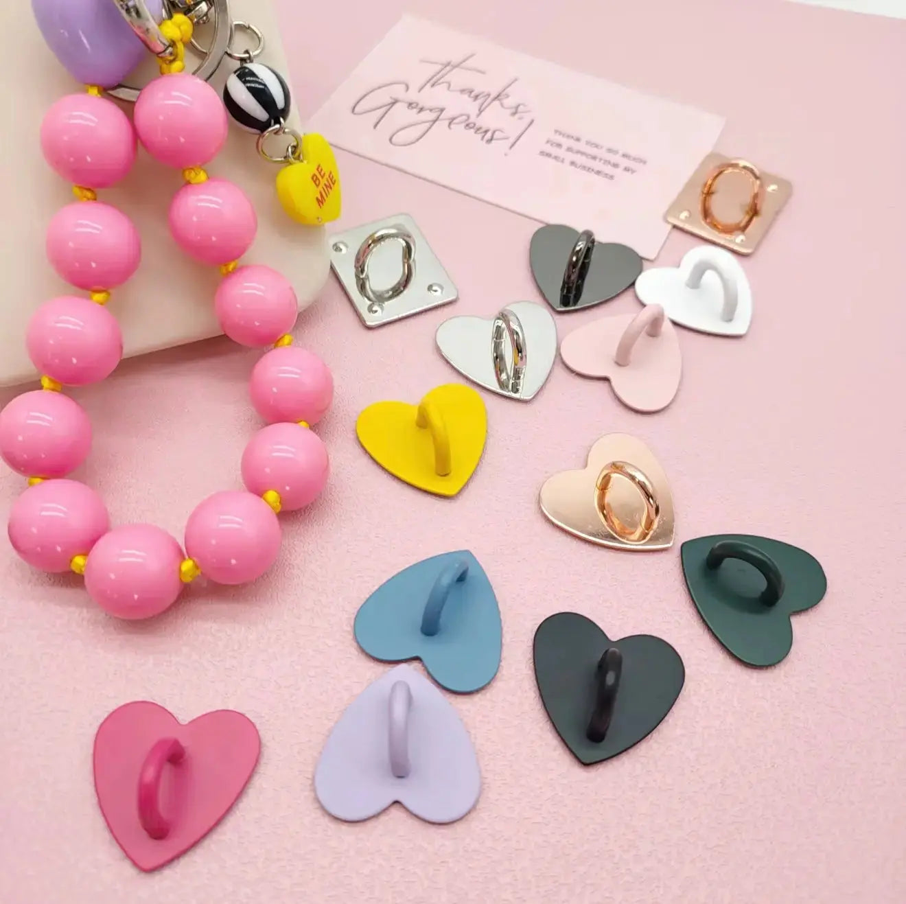 ✨ Heart-Shape Tassel Pendant Hooks – Charms for DIY Keychains, Cups & Phone Cases✨ ✨ B.eaded E.verything by "The Croc Doc" 💕🐊