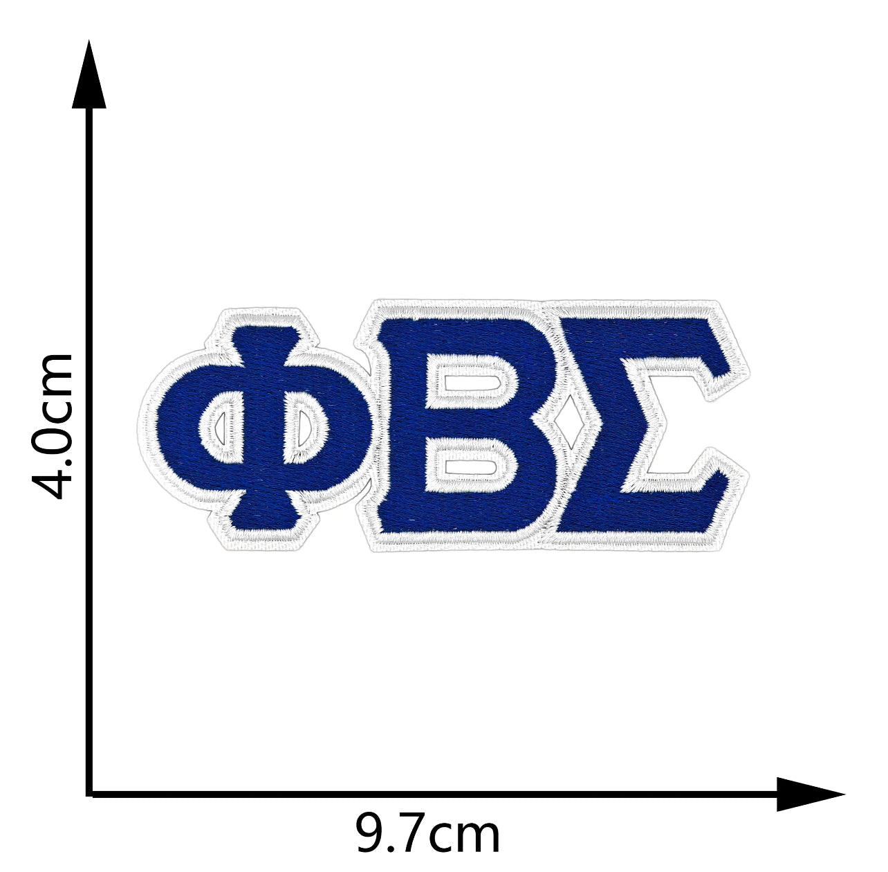 ✨ Phi Beta Sigma Fraternity Greek Letter Embroidered Iron-On Patch! ✨