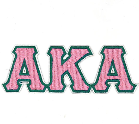 ✨ Alpha Kappa Alpha Sorority Greek Letter Embroidered Iron-On Patch! ✨