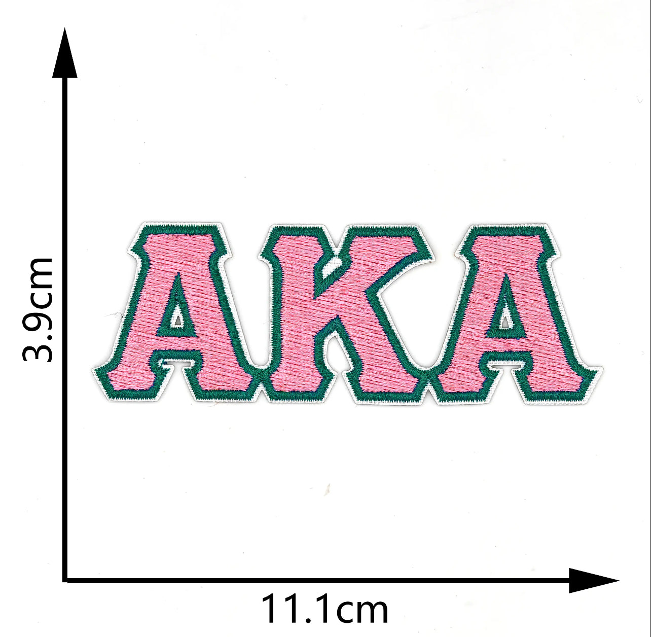 ✨ Alpha Kappa Alpha Sorority Greek Letter Embroidered Iron-On Patch! ✨