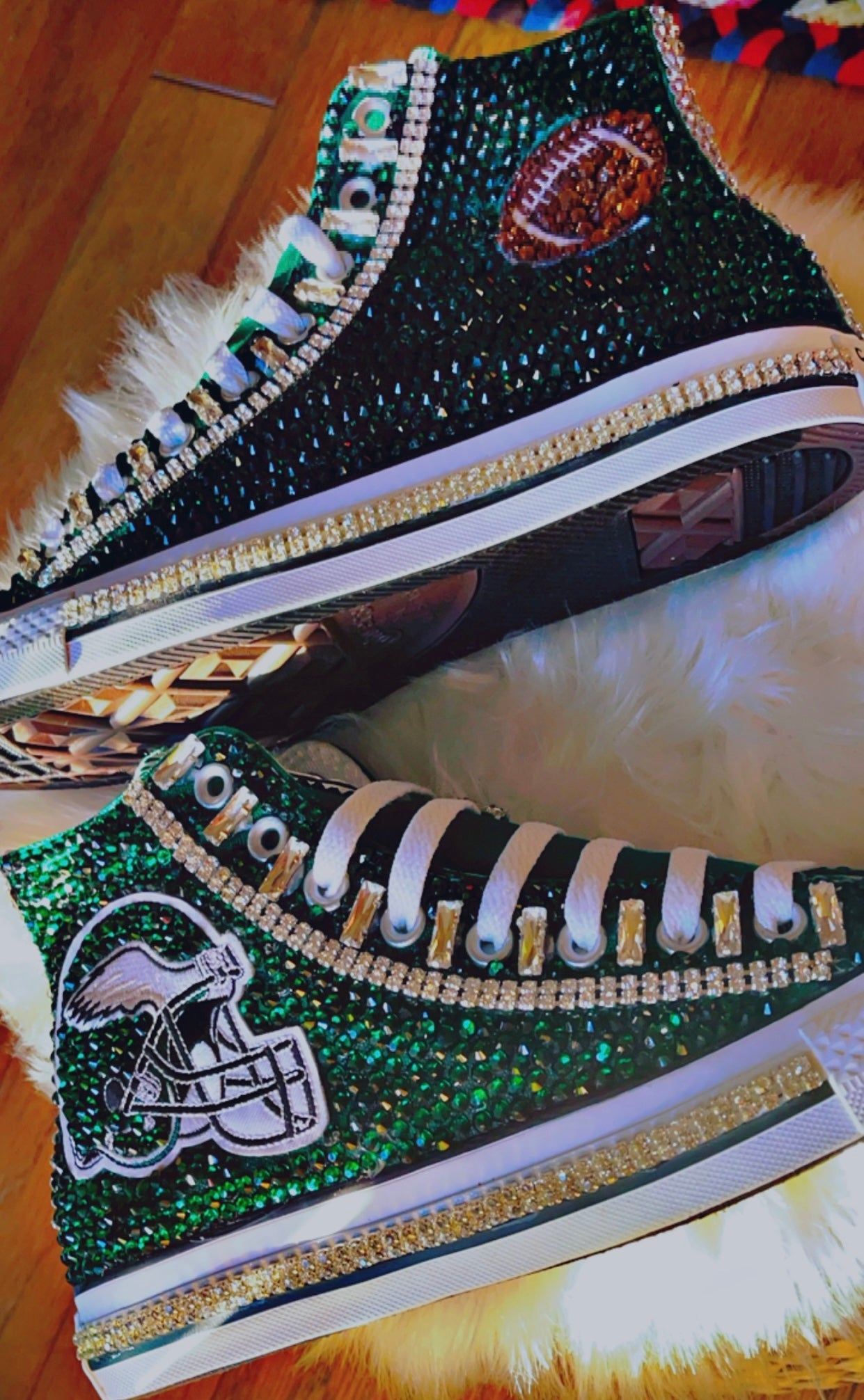 NFL-INSPIRED RHINESTONE CONVERSE