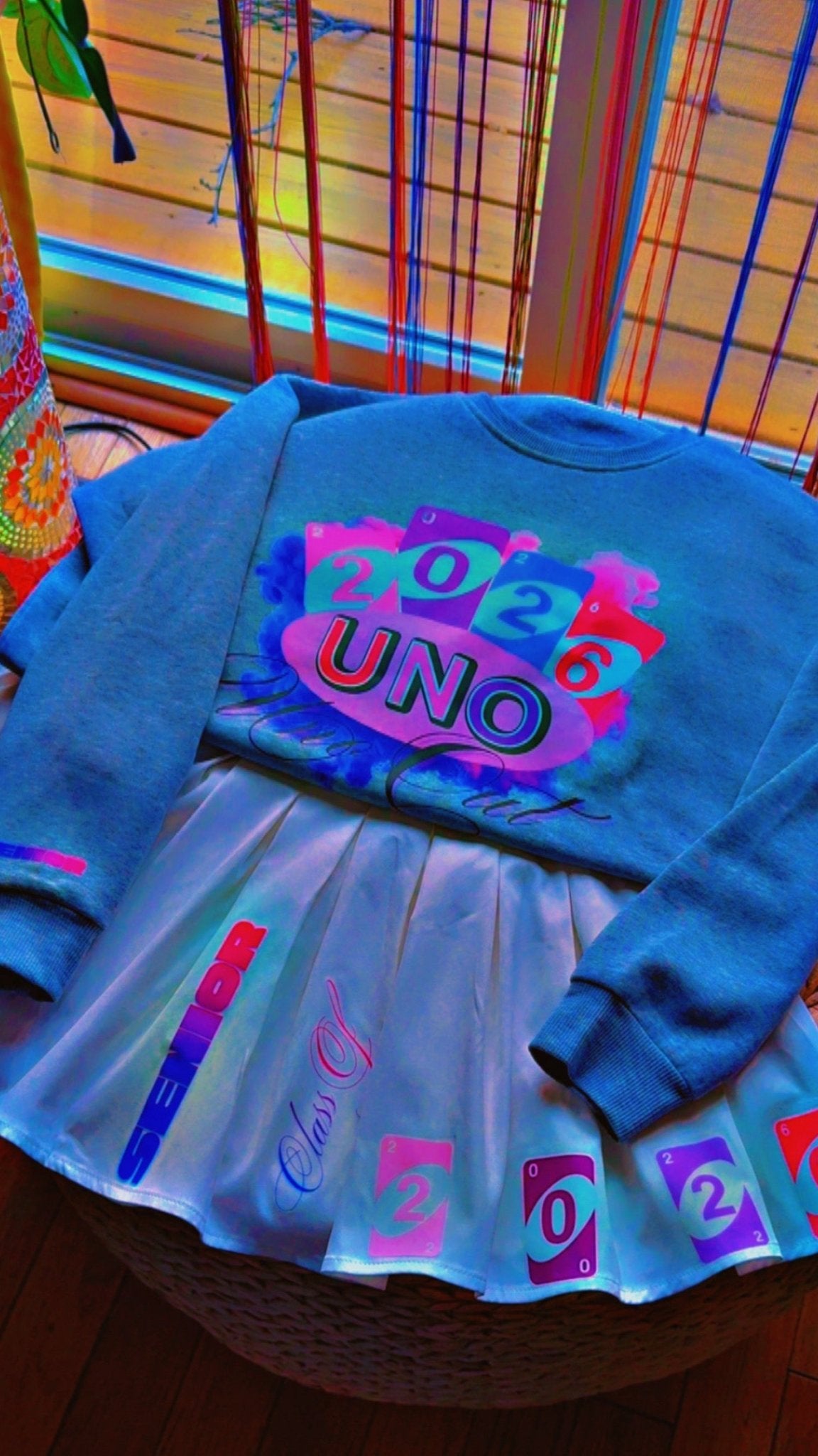 Custom Class of 2026 UNO Senior Outfit – DTF Printed Apparel Set - ✨ B.eaded E.verything by "The Croc Doc" 💕🐊