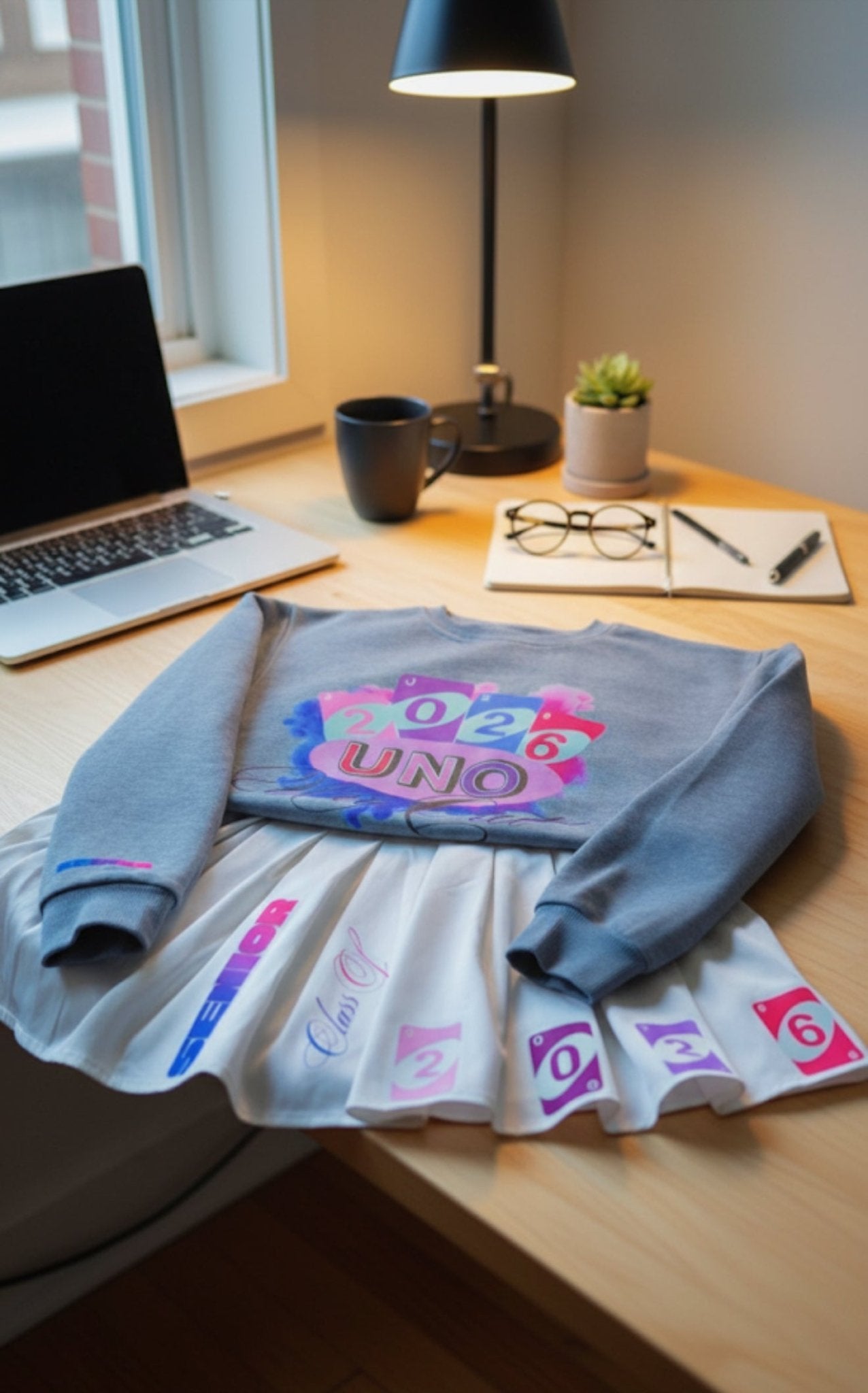 Custom Class of 2026 UNO Senior Outfit – DTF Printed Apparel Set - ✨ B.eaded E.verything by "The Croc Doc" 💕🐊