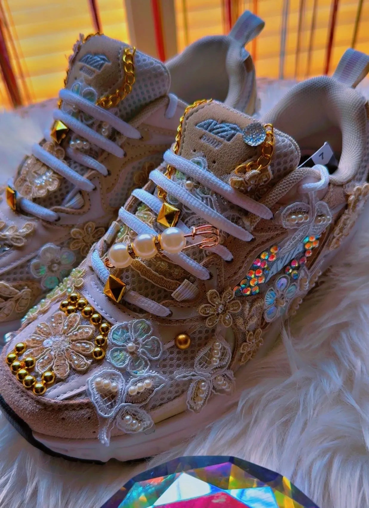 ✨ Luxury Junk’d Avia Sneakers – Couture by The Croc Doc 💕🐊 B.eaded E.verything 💕