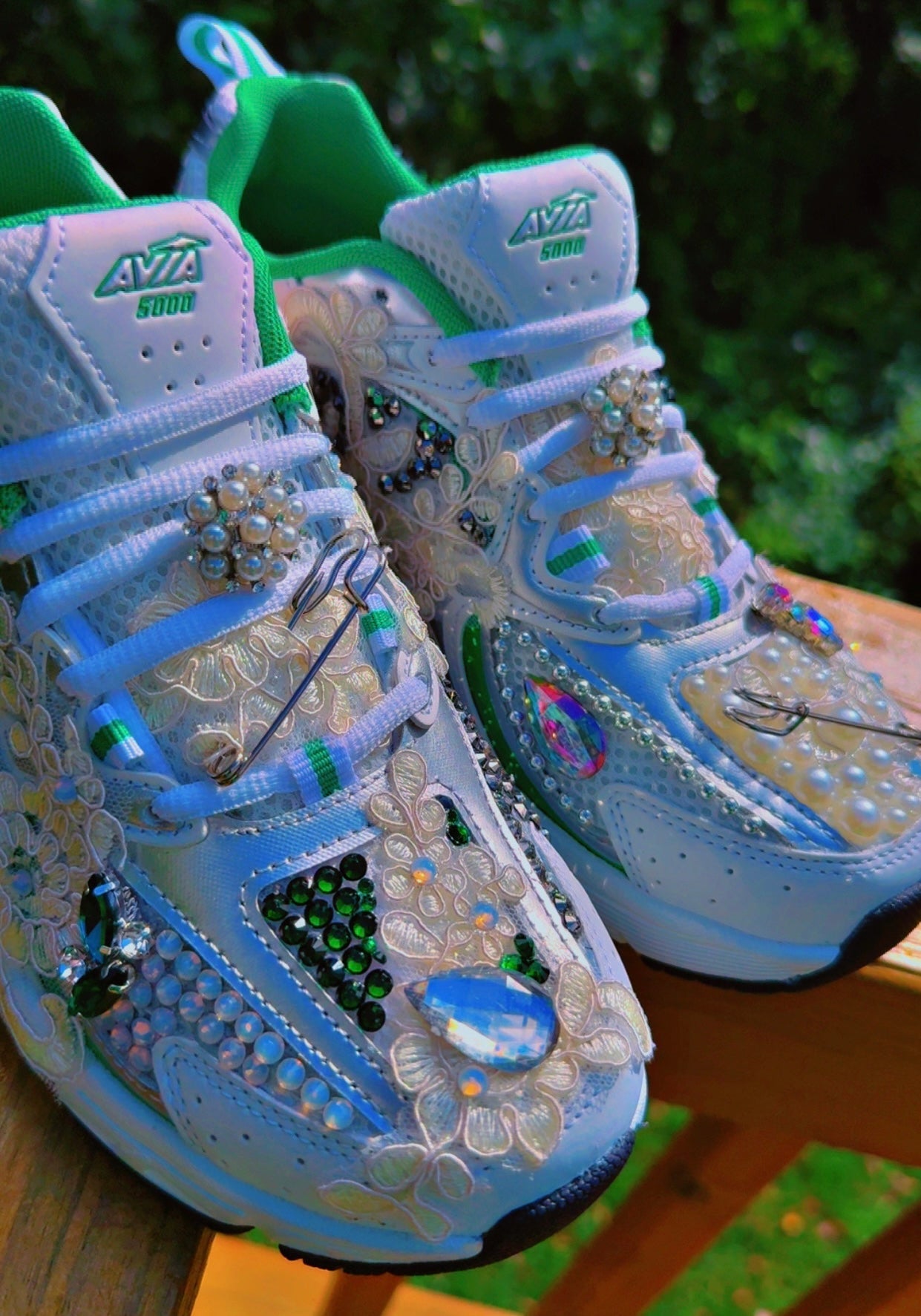 ✨ Philadelphia Eagles Avia Blinged Couture Sneakers | Custom Rhinestone Shoes ✨ - ✨ B.eaded E.verything by "The Croc Doc" 💕🐊