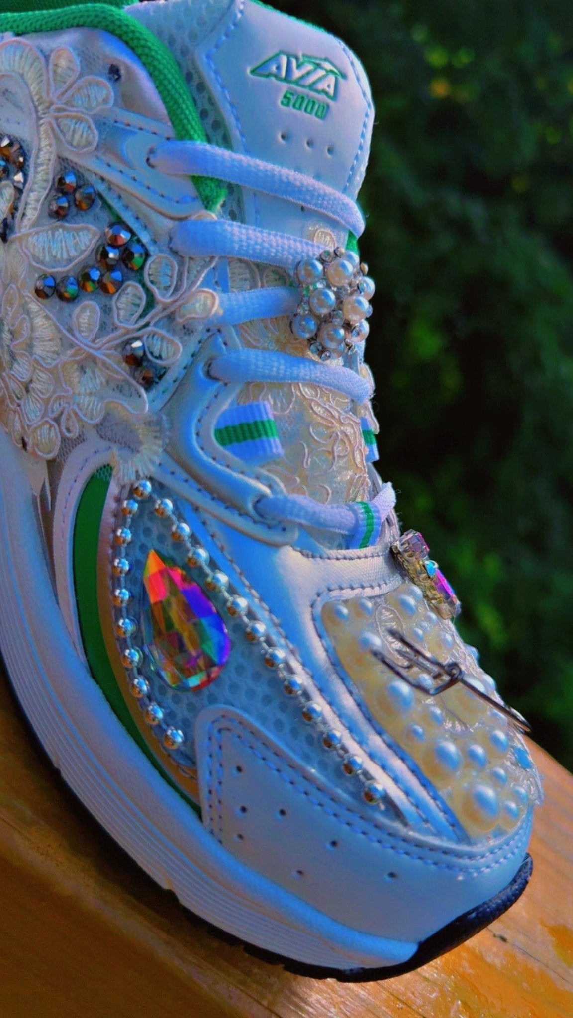 ✨ Philadelphia Eagles Avia Blinged Couture Sneakers | Custom Rhinestone Shoes ✨ - ✨ B.eaded E.verything by "The Croc Doc" 💕🐊