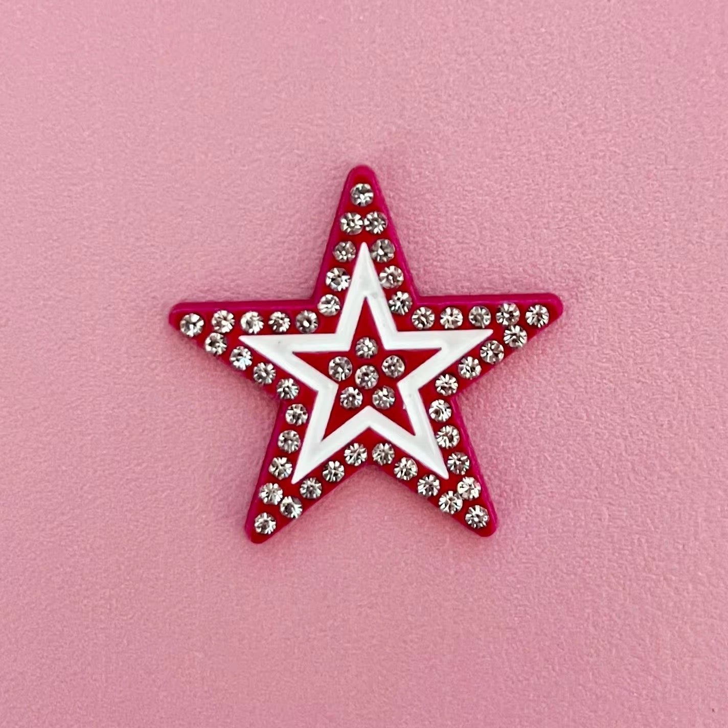 Pink & Rhinestone Star Flatbacks - ✨ B.eaded E.verything by "The Croc Doc" 💕🐊