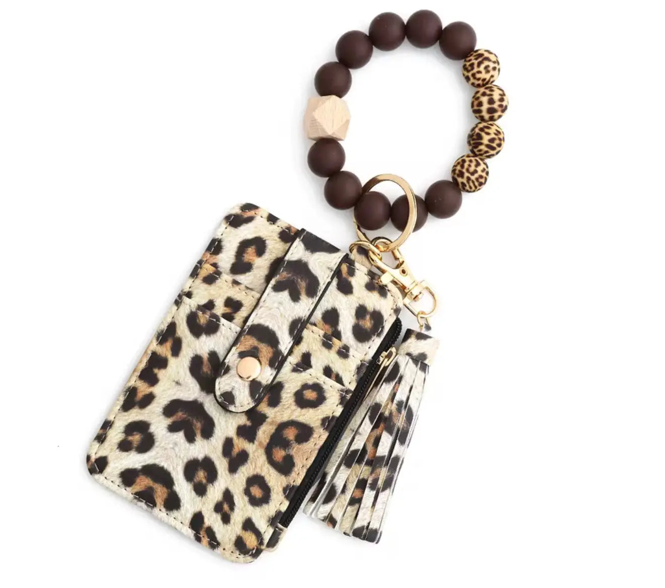 Wristlet Wallet Keychain with Tassel 💕 | Stylish Card Holder ✨ B.eaded E.verything by "The Croc Doc" 💕🐊