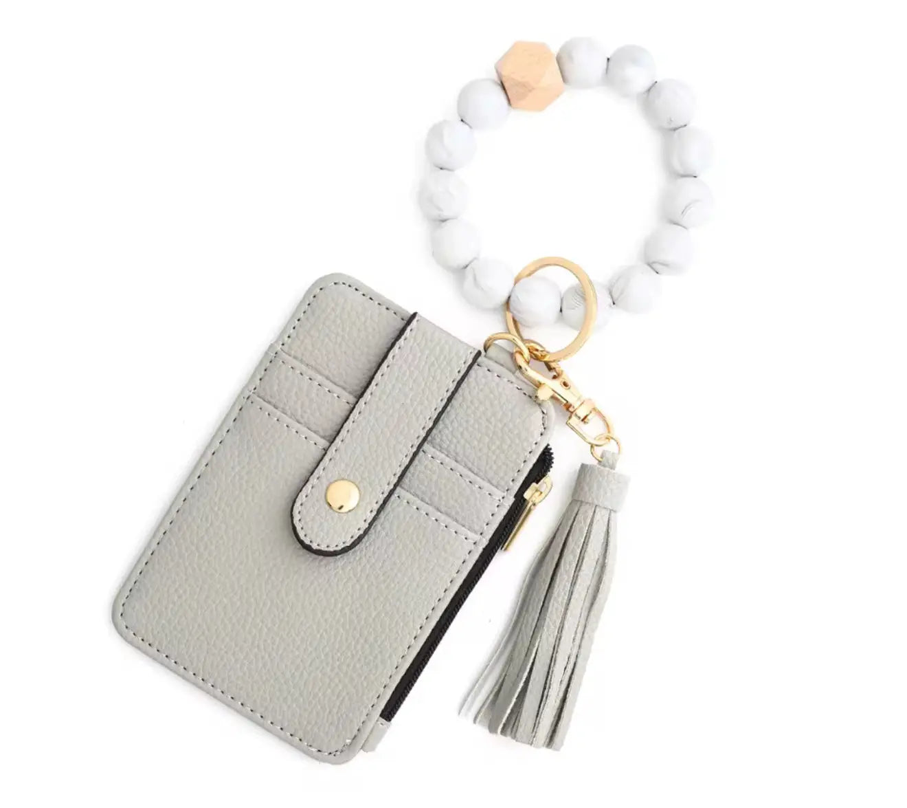 Wristlet Wallet Keychain with Tassel 💕 | Stylish Card Holder ✨ B.eaded E.verything by "The Croc Doc" 💕🐊