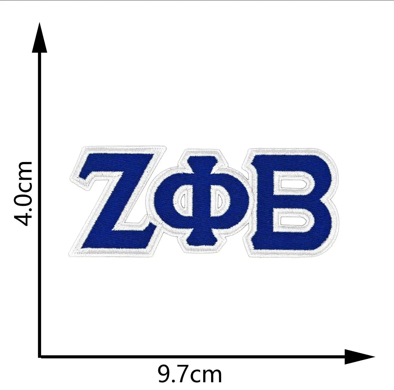 ✨ Zeta Phi Beta Sorority/Fraternity Greek Letter Embroidered Iron - On Patch! ✨ - ✨ B.eaded E.verything by "The Croc Doc" 💕🐊