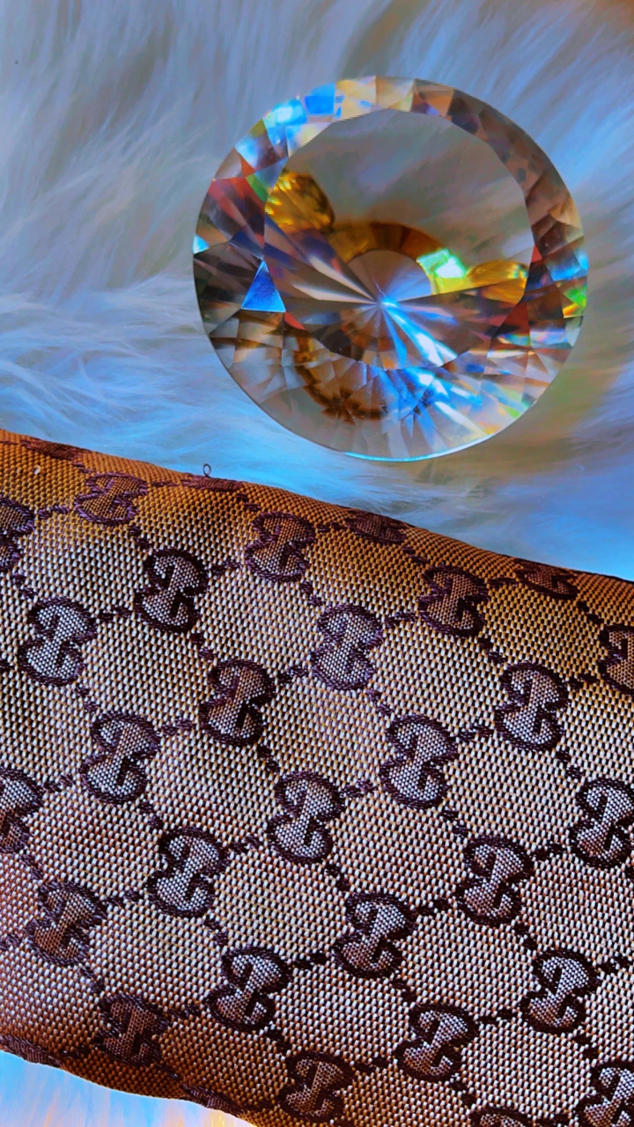 Brown Luxury Designer-Inspired Gucci Silk