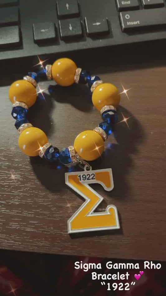 Sigma Gamma Rho Bracelet "1922": A Tribute to Excellence. "1922" Legacy: A Proud A